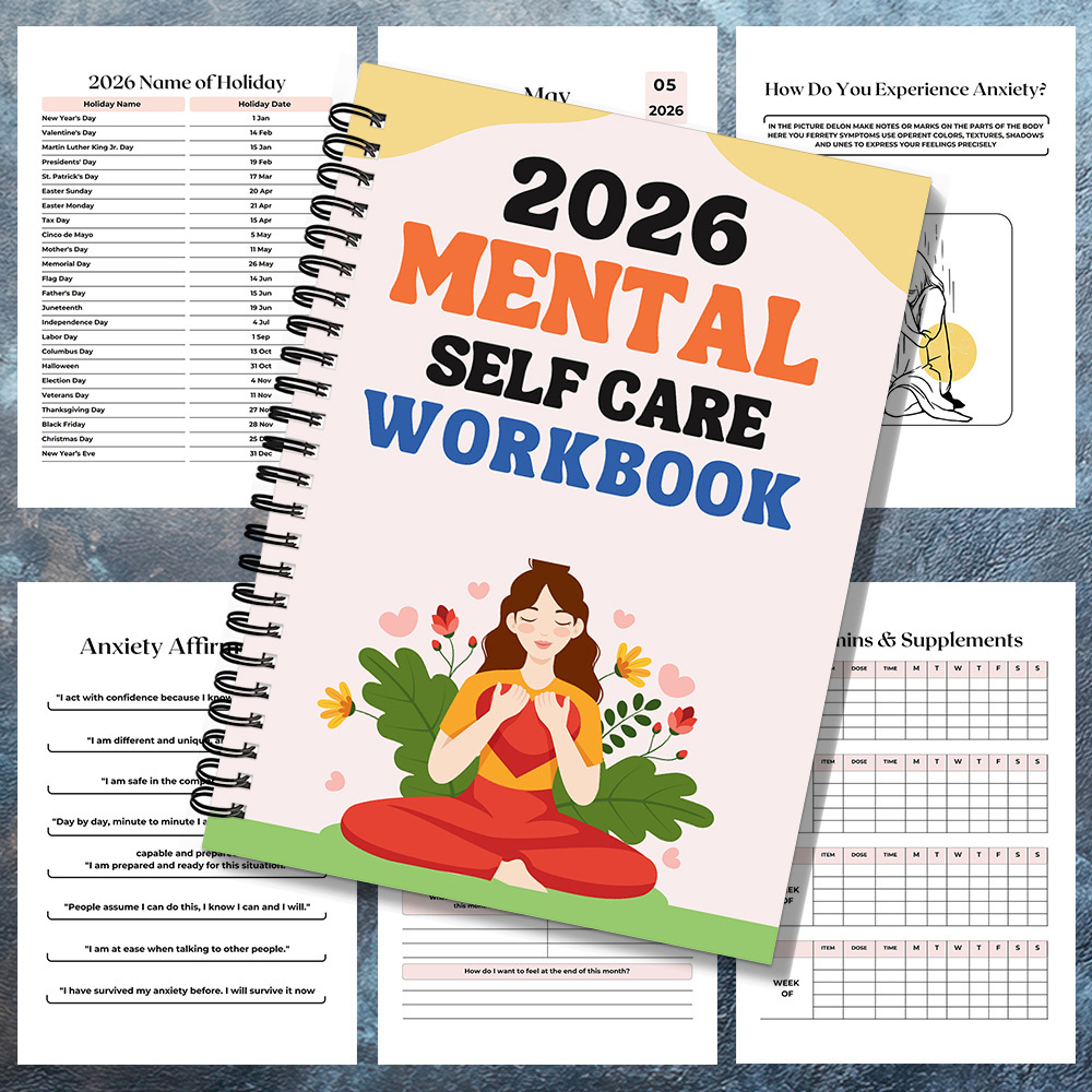 1PC 2026 Mindful Mental Self-C - Health Wellness Yoga 评论和价格